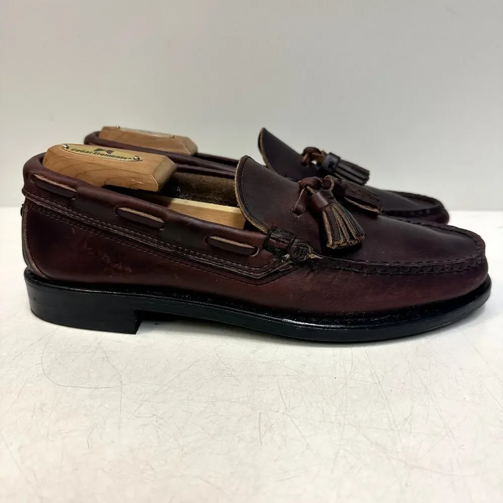 WORN TWICE Rancourt & Co. x Bass Weejun Tassel Loafer Thorne Made in Maine USA 7